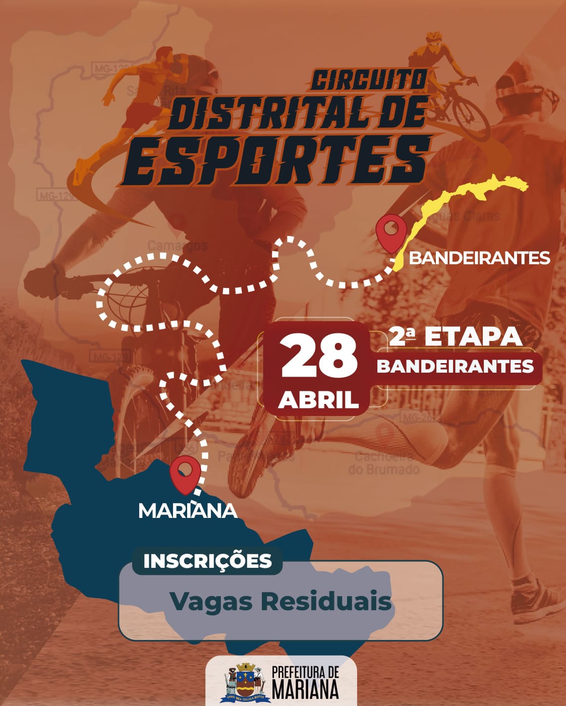 Imagem CIRCUITO DISTRITAL DE ESPORTES - 2ª ETAPA BANDEIRANTES MTB